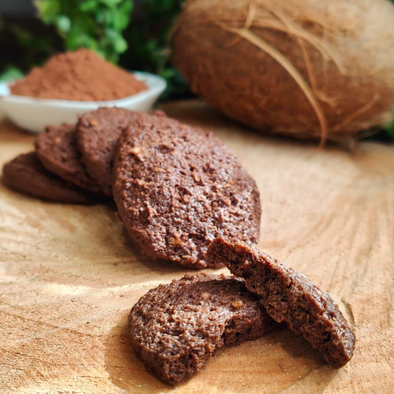 FROLLINI AL CACAO & COCCO - Senza Lattosio con Zucchero di Cocco