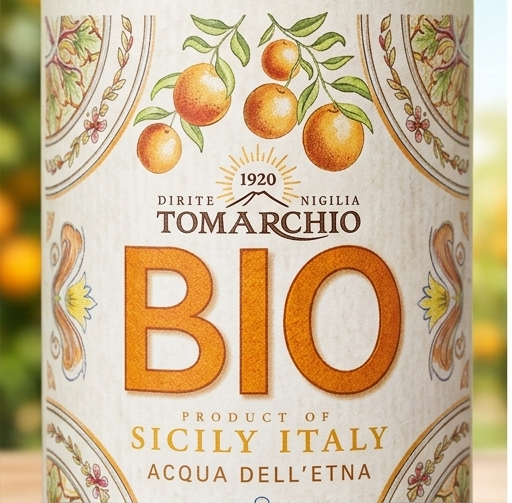 Tomarchio bibite LA BIONDA SICILIANA – ARANCIATA BIO DOP con Arancia di Ribera 275 ml