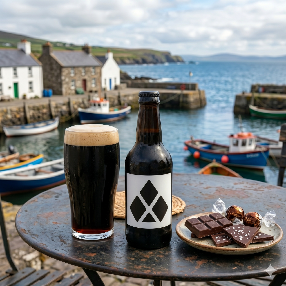 TRIFOGLIO Birra Artigianale di Montagna stile Outmeal Stout in bottiglia