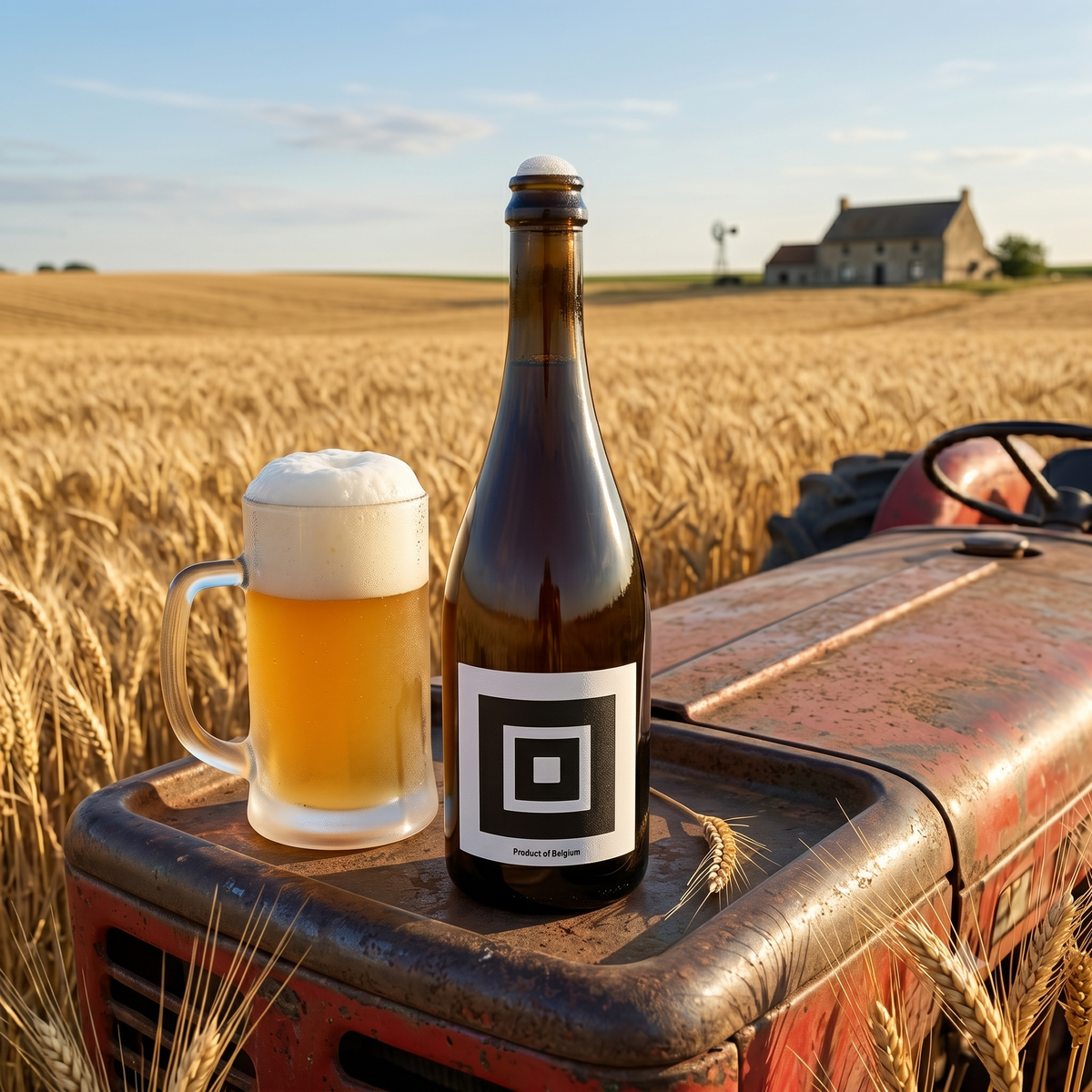 QUADRO Birra Artigianale di Montagna stile Saison Belga in bottiglia