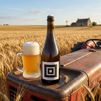 QUADRO Birra Artigianale di Montagna stile Saison Belga in bottiglia