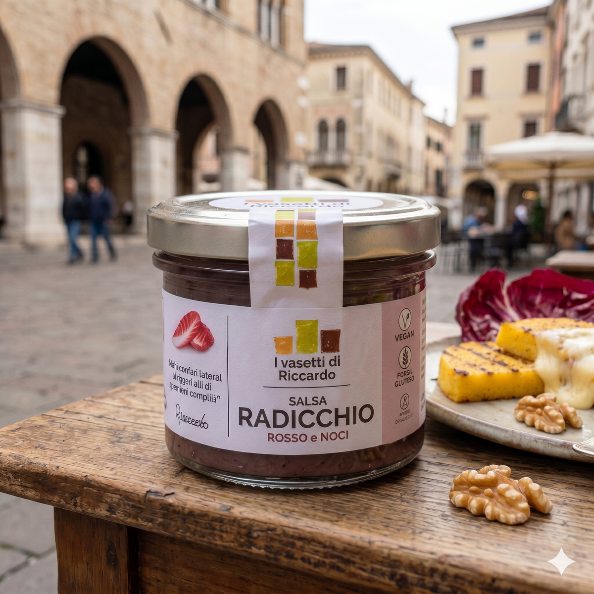 Salsa di Radicchio e Noci Vegan e Gluten Free 100 g