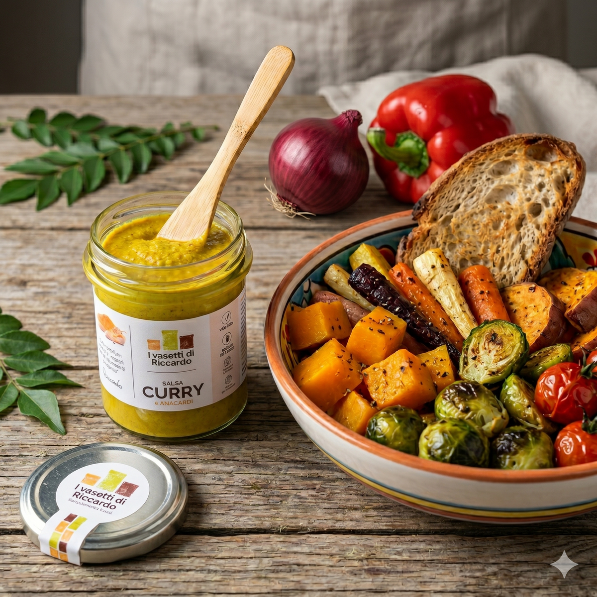 Salsa di Curry e Anacardi Vegan e Gluten Free 180 g