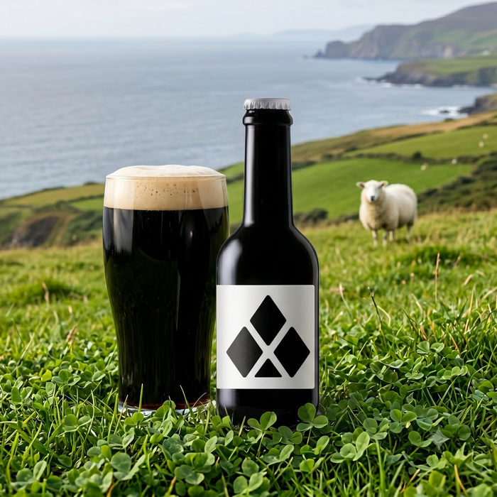 TRIFOGLIO Birra Artigianale di Montagna stile Outmeal Stout in bottiglia