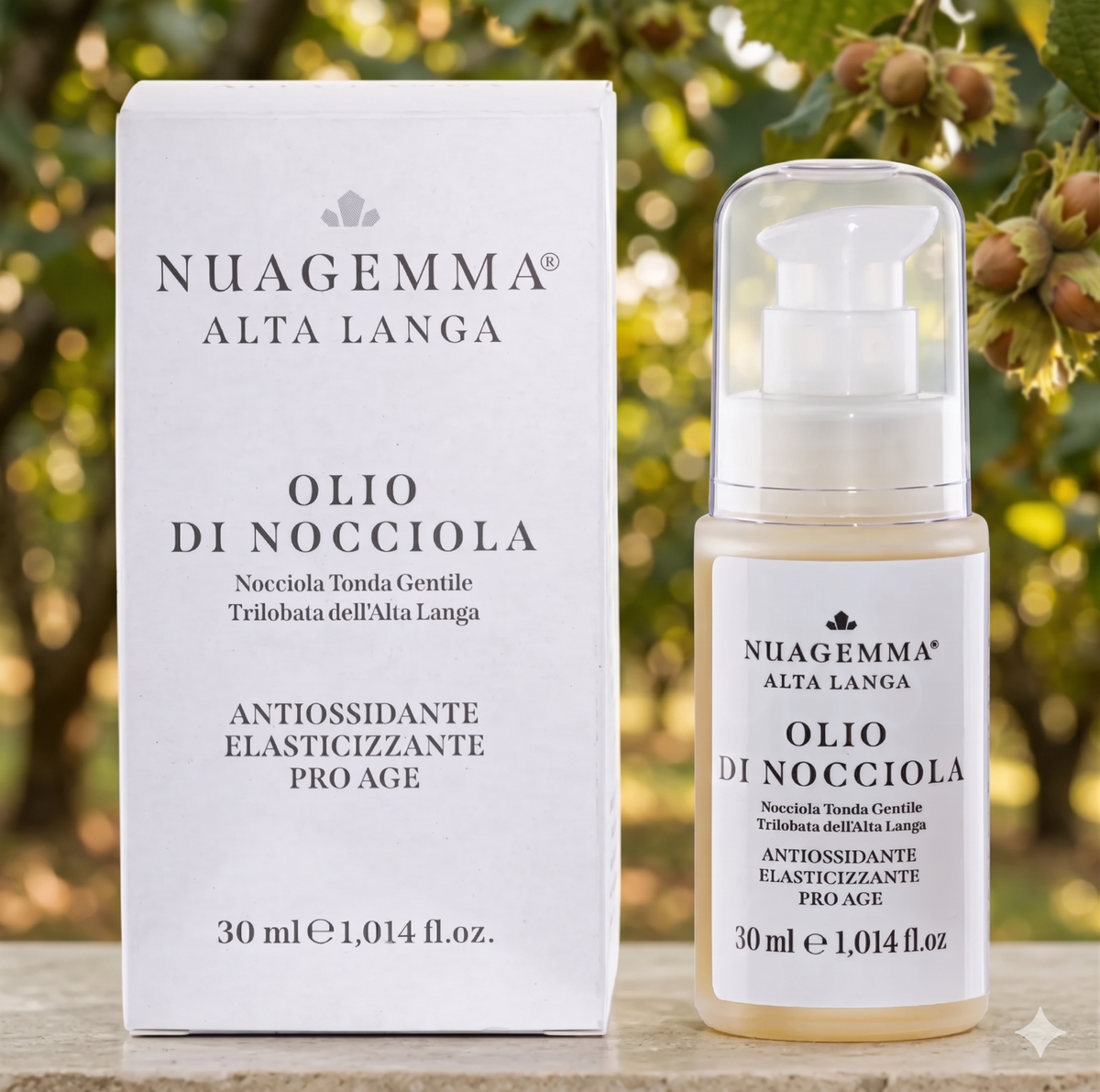 OLIO di NOCCIOLE BIO del PIEMONTE IGP - NUAGEMMA di SOCIETA' del KARITE'
