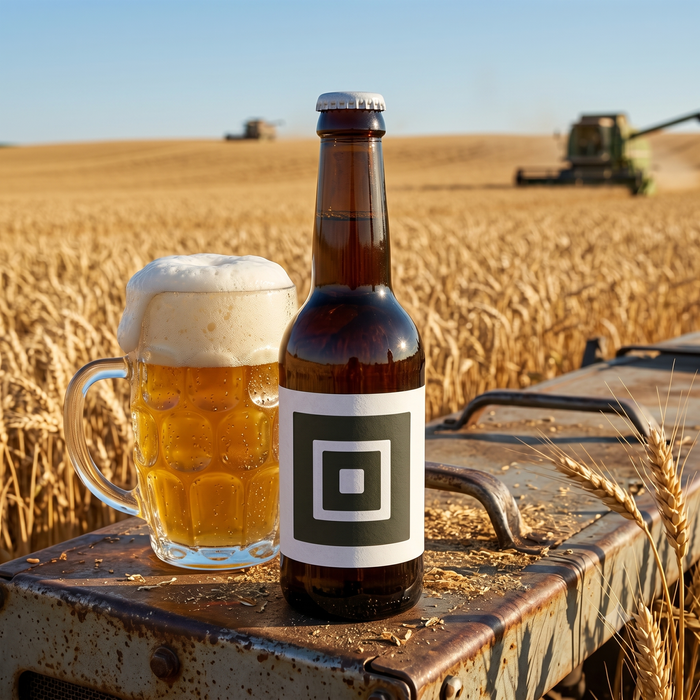 QUADRO Birra Artigianale di Montagna stile Saison Belga in bottiglia