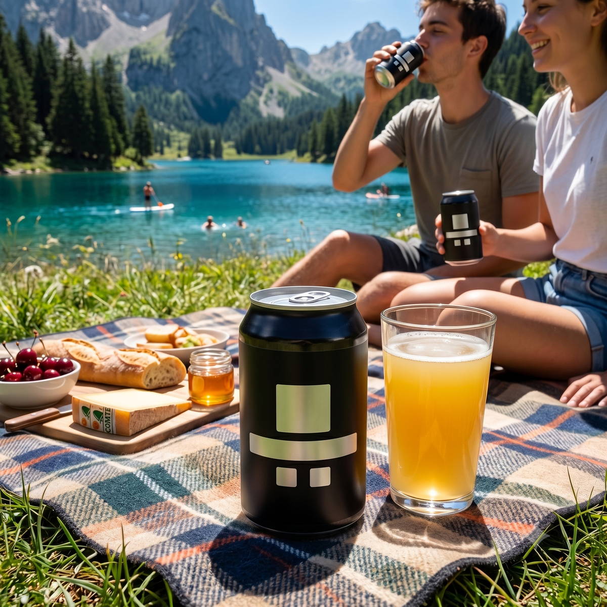 DADO Birra Artigianale di Montagna Italian Keller Gluten Free in lattina 33 cl