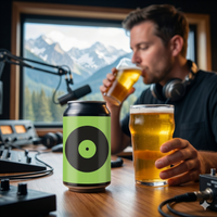 PEA Birra DJ! Birra Chiara Artigianale di Montagna in lattina 33 cl