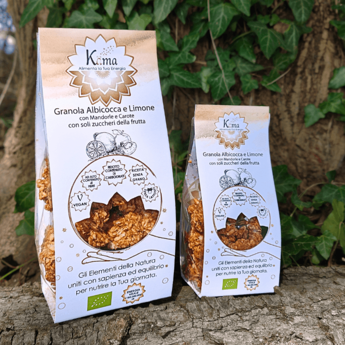GRANOLA II CHAKRA - Albicocca, Carota e Scorza di Limone con Mandorle e Fiocchi di Avena Senza Glutine - Senza Lattosio, Senza Glutine