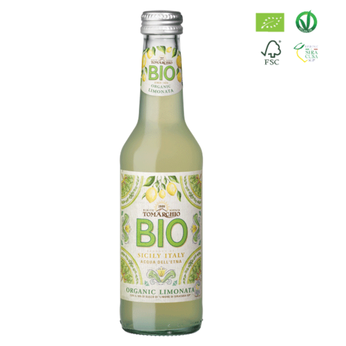 LIMONATA BIO IGP con Succo di LIMONE di SIRACUSA IGP