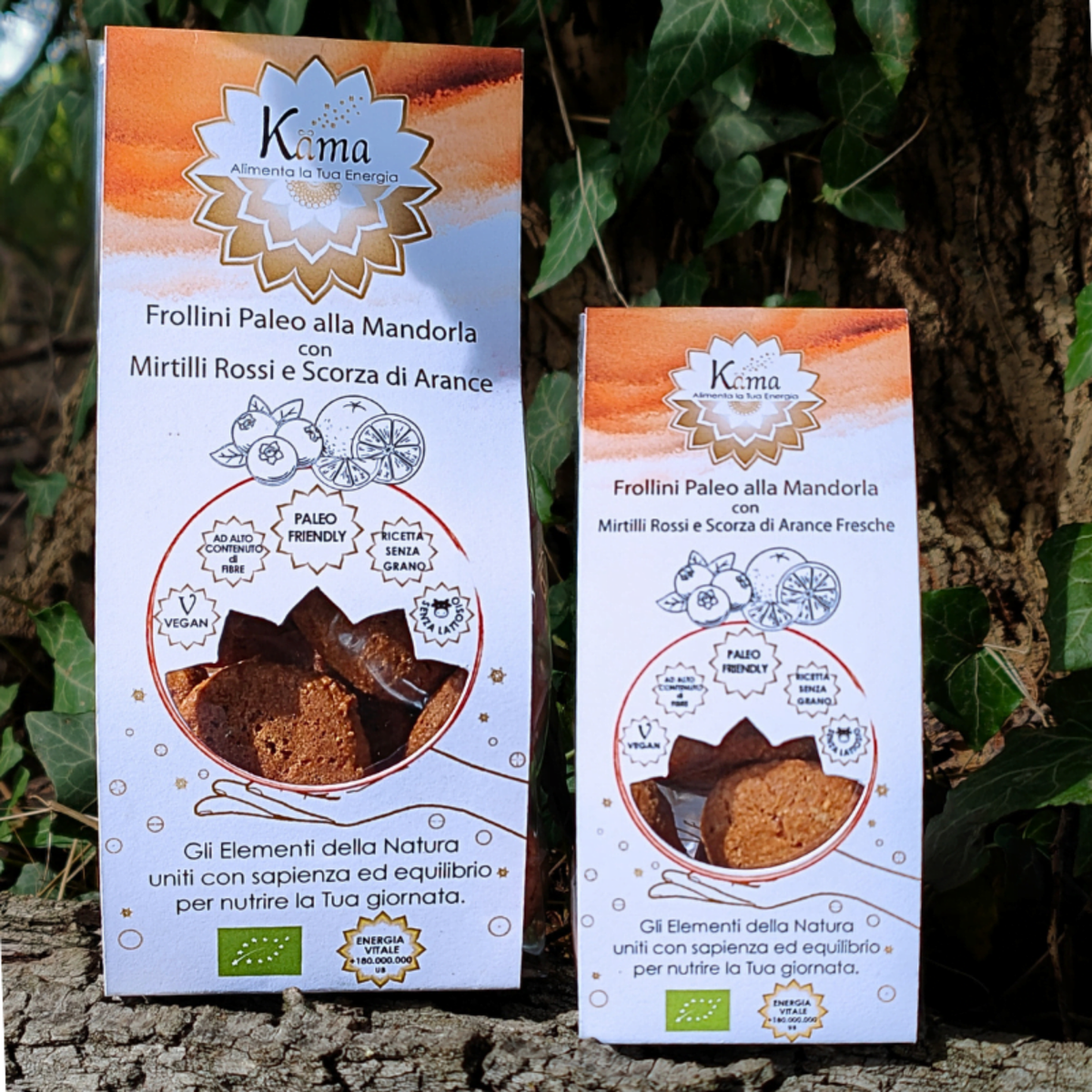 FROLLINI PALEO DI FARINA DI MANDORLA CON MIRTILLI ROSSI E SCORZA DI ARANCE FRESCHE