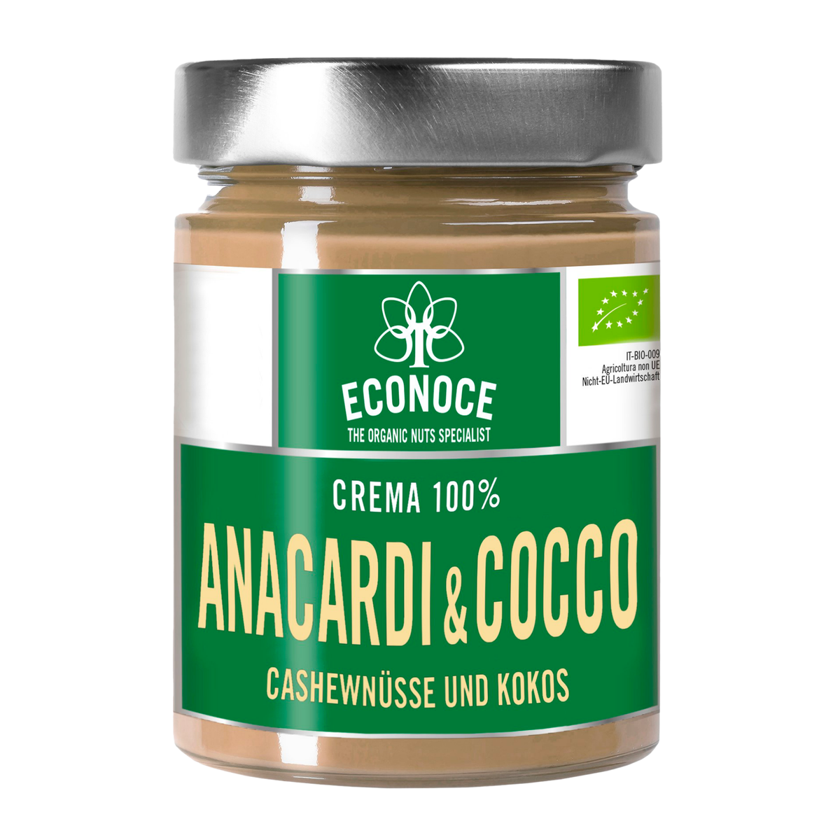 CREMA DI ANACARDI & COCCO BIO - 100% FRUTTA SECCA IN VETRO
