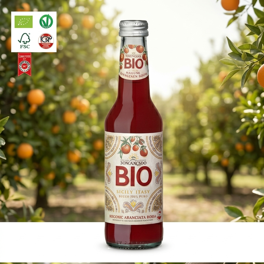 Tomarchio bibite ARANCIATA ROSSA BIO IGP Bevanda Naturale Siciliana 275 ml