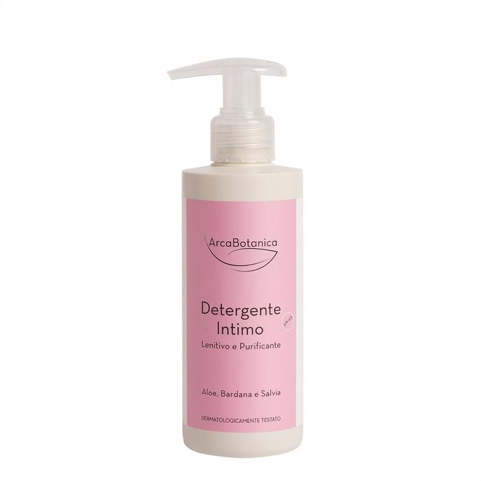 DETERGENTE INTIMO LENITIVO ed ANTISETTICO ALOE, BARDANA e SALVIA