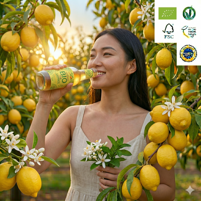 Tomarchio bibite THE NERO INDIANO con LIMONE e MANDARINO BIO 275 ml