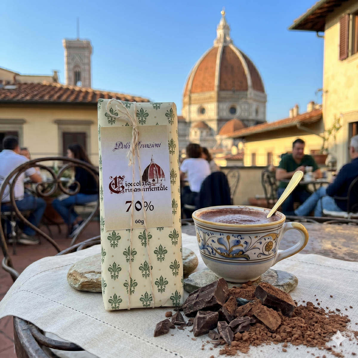 CIOCCOLATO CRUDO 70% CACAO 60 g - Cioccolato Rinascimentale