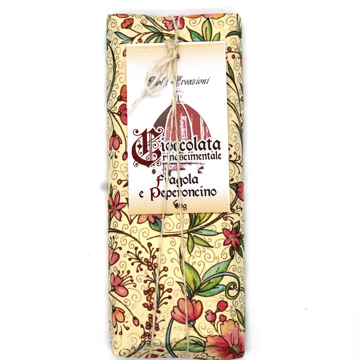 CIOCCOLATO RINASCIMENTALE - Cioccolato Crudo Fragola & Peperoncino 60 g