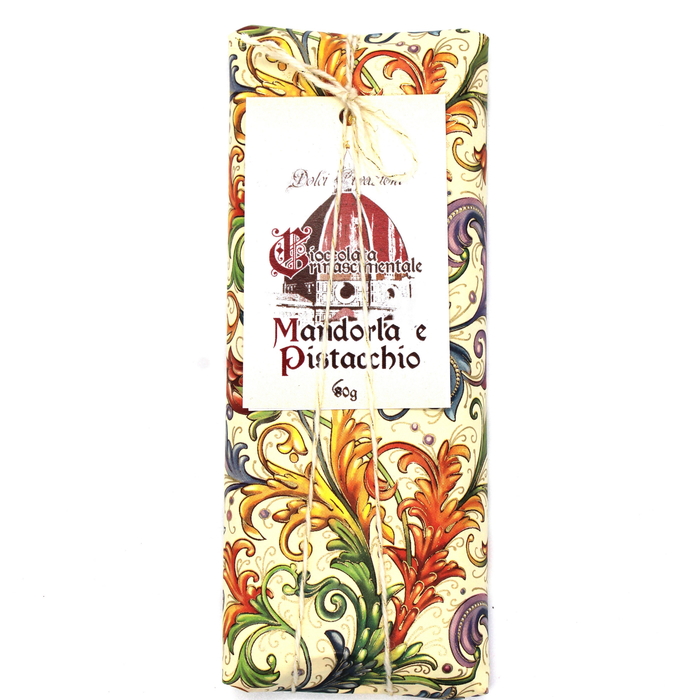 CIOCCOLATO RINASCIMENTALE - Cioccolato Crudo Mandorla & Pistacchio 60 g