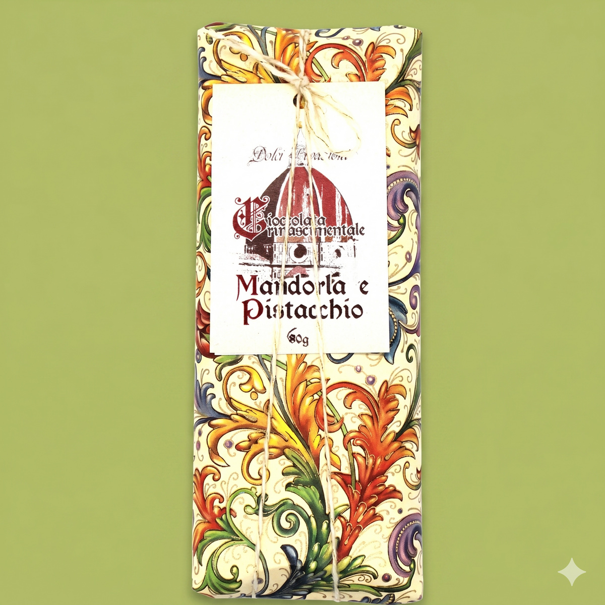 CIOCCOLATO CRUDO MANDORLA & PISTACCHIO 60 g - Cioccolato Rinascimentale