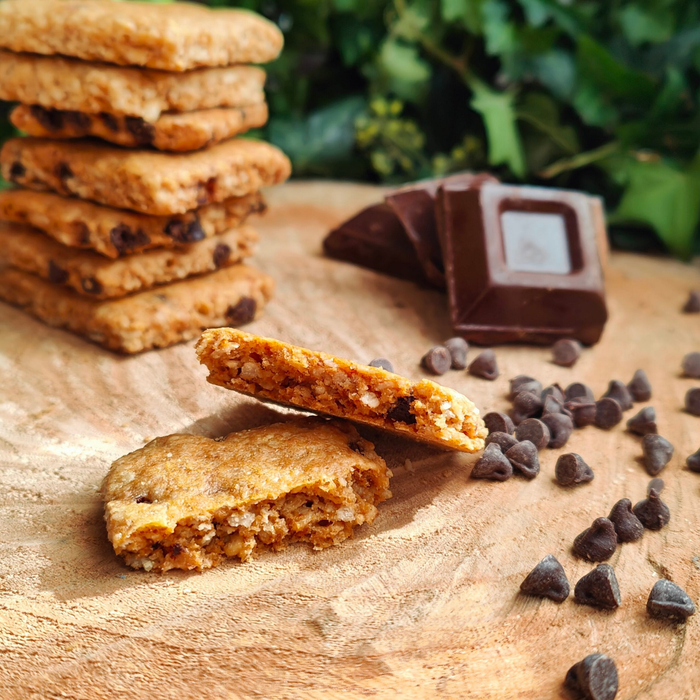 BISCOTTI AI FIOCCHI D'AVENA & CIOCCOLATO FONDENTE - Senza Lattosio