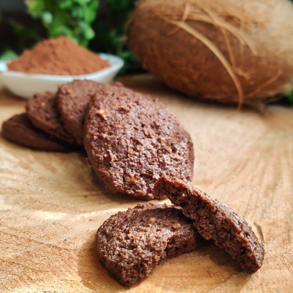 FROLLINI AL CACAO & COCCO - Senza Lattosio con Zucchero di Cocco