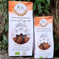 FROLLINI PALEO DI FARINA DI NOCCIOLE CON CACAO CRUDO E CAFFE'