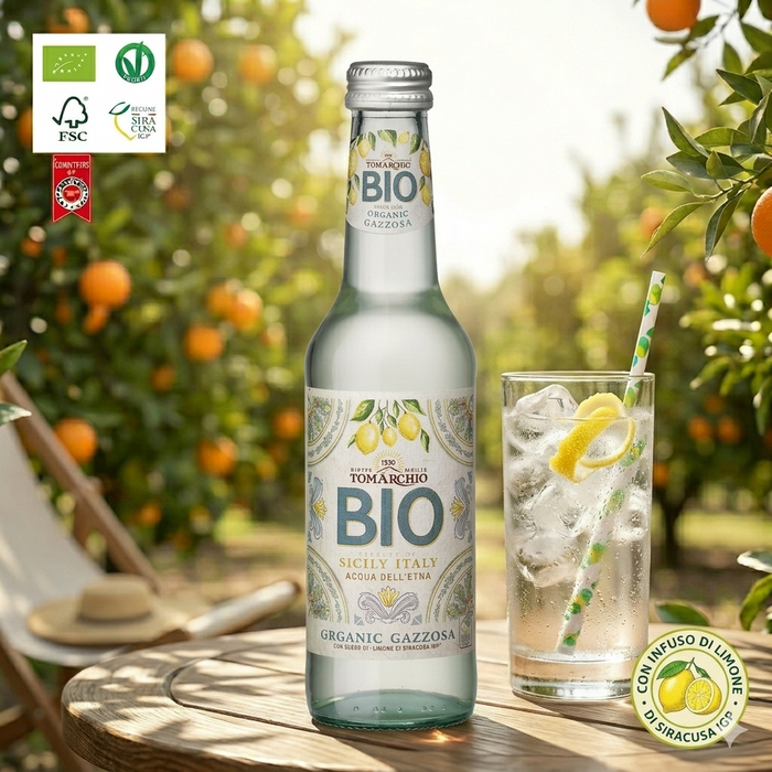 Tomarchio bibite GAZZOSA BIO IGP con Succo di LIMONE di SIRACUSA IGP 275 ml
