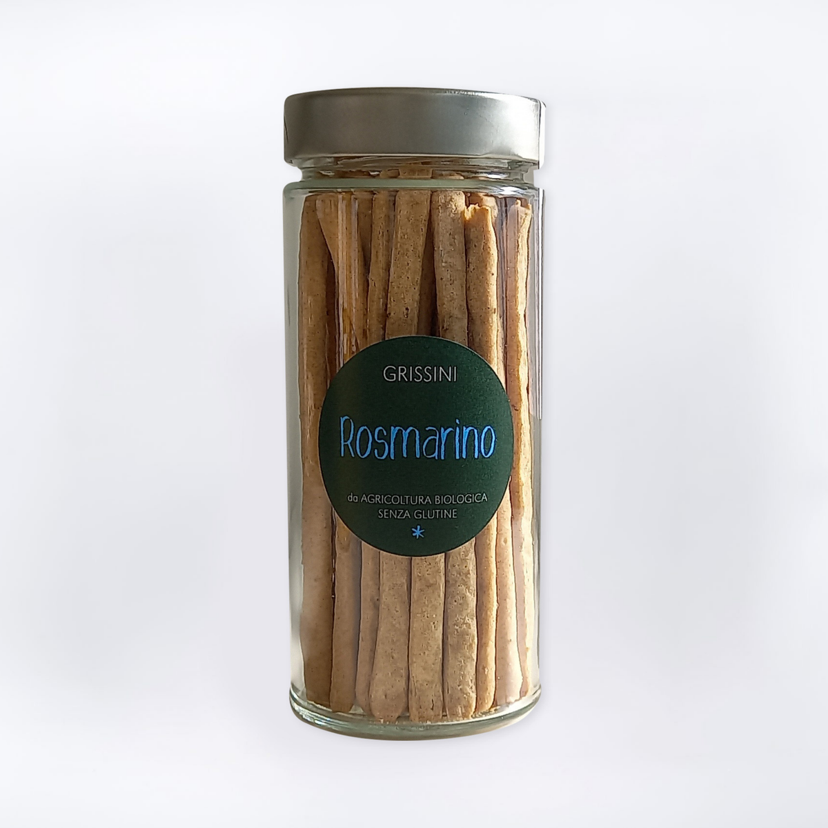 GRISSINI IN VASO ROSMARINO - BIO, SENZA GLUTINE e SENZA LATTOSIO