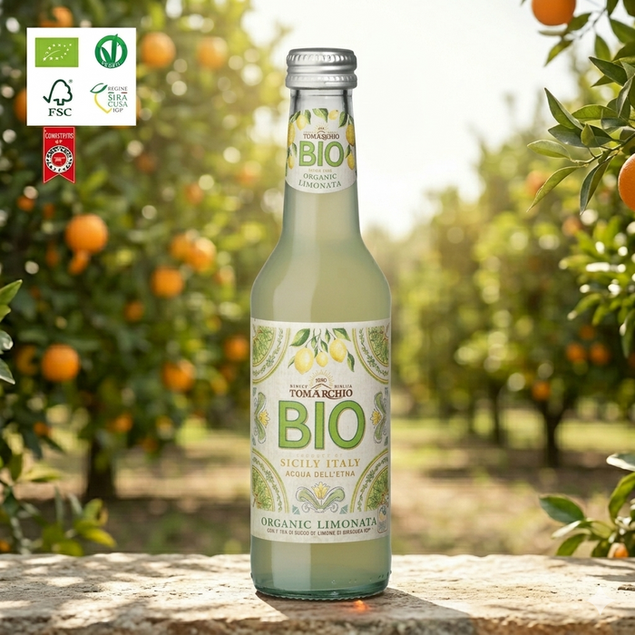 Tomarchio bibite LIMONATA BIO IGP con Succo di LIMONE di SIRACUSA IGP 275 ml