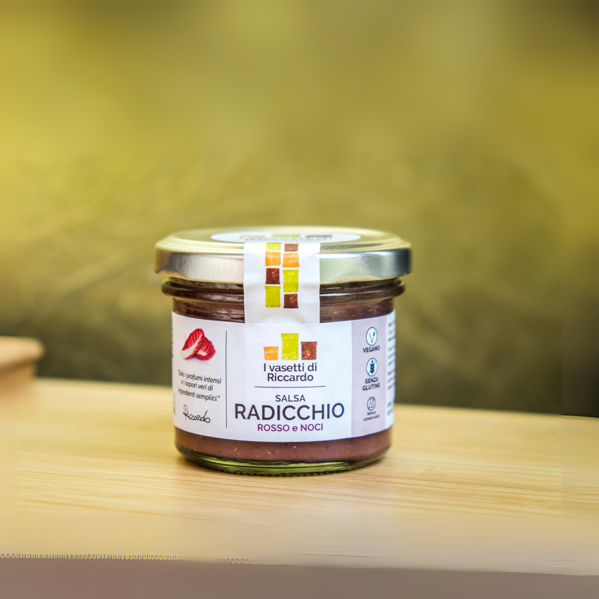 Salsa di Radicchio e Noci Vegan e Gluten Free