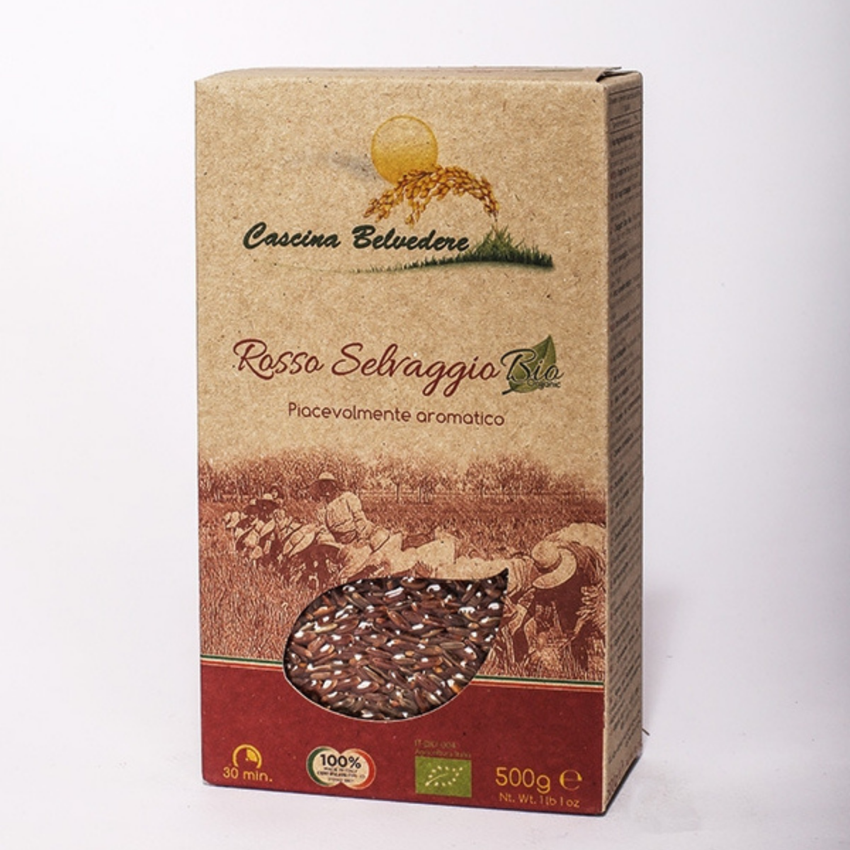 RISO ROSSO SELVAGGIO BIO  e GLUTEN FREE - CASCINA BELVEDERE  Risicoltori dal 1878