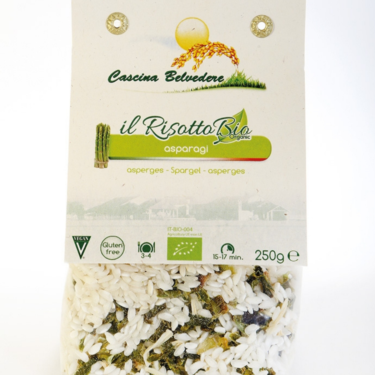 RISOTTO PRONTO ASPARAGI BIO e GLUTEN FREE - CASCINA BELVEDERE Risicoltori dal 1878