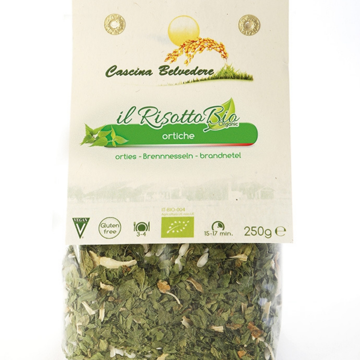 RISOTTO PRONTO ORTICA BIO e GLUTEN FREE - CASCINA BELVEDERE Risicoltori dal 1878