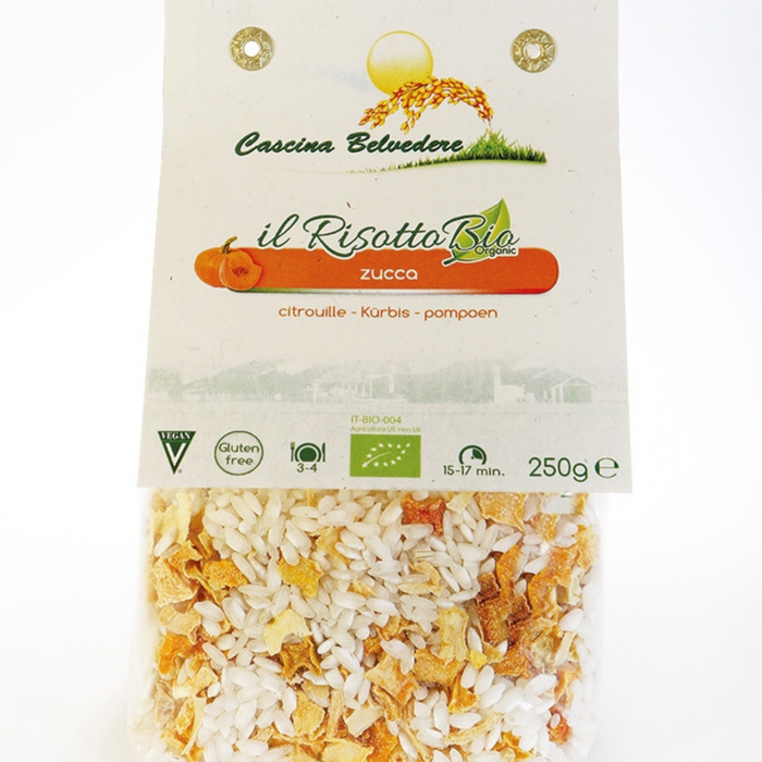 RISOTTO PRONTO ZUCCA BIO e GLUTEN FREE - CASCINA BELVEDERE Risicoltori dal 1878