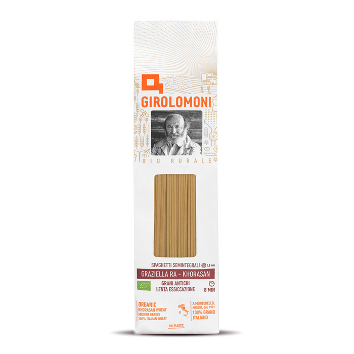 SPAGHETTI SEMINTEGRALI GRAZIELLA RA - KHORASAN Trafilatura Ruvida