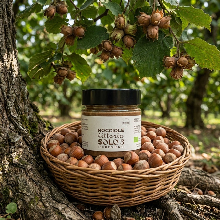 LINEA TERE "SOLO 3" - CREMA SPALMABILE NOCCIOLA VITTORIA BIO e VEGAN